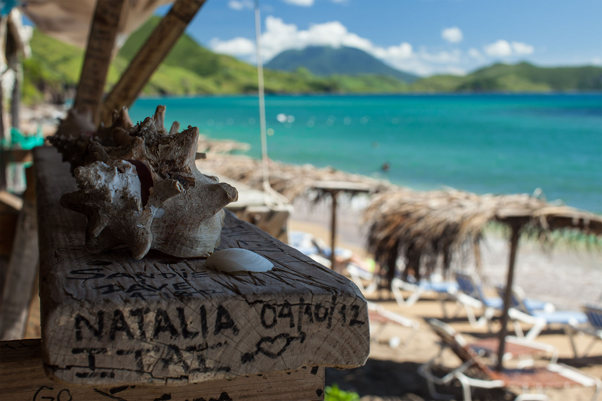 A classic beach bar on St. Kitts