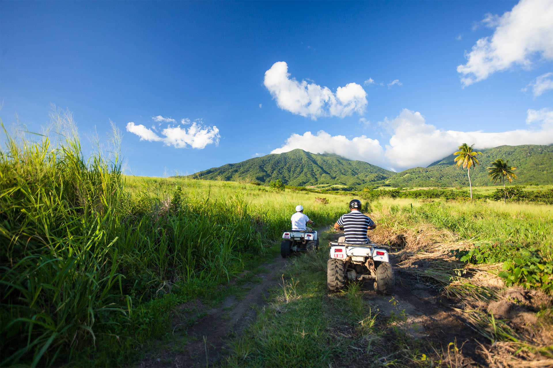 Take an ATV tour into the heart of St. Kitts