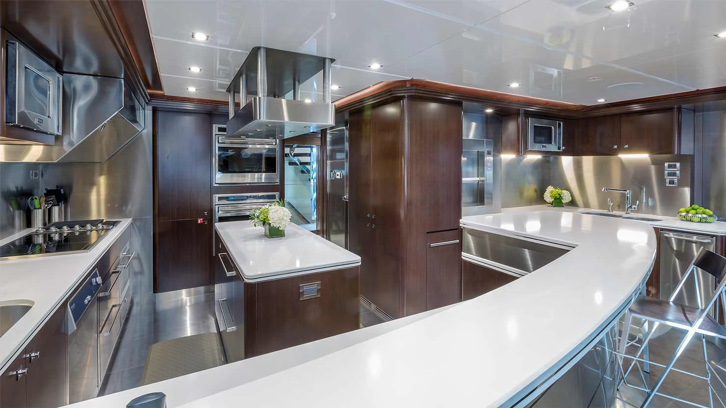 Yacht KING BABY Galley