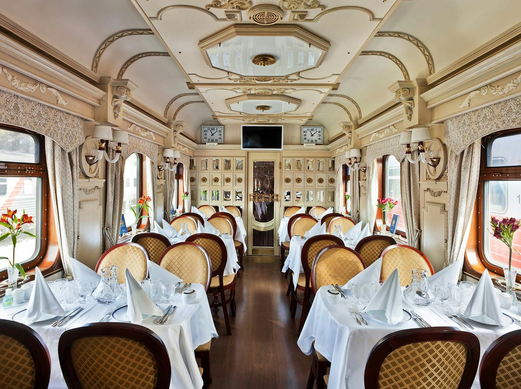 stunning and intricate cabins onboard trans-siberian express