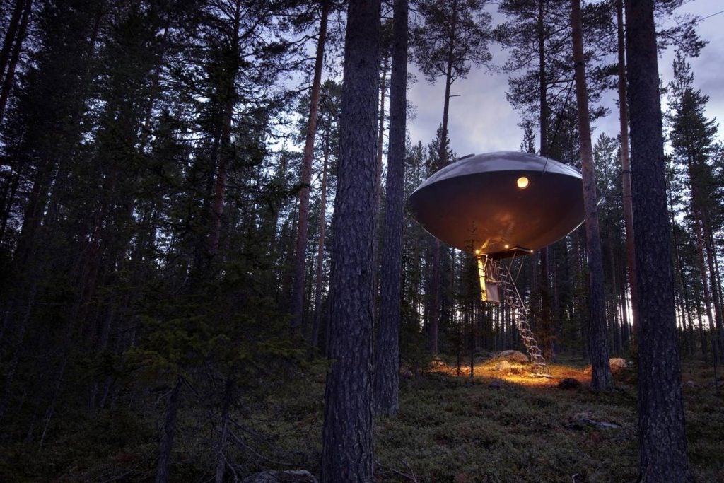 Tree Hotel Sweden UFO